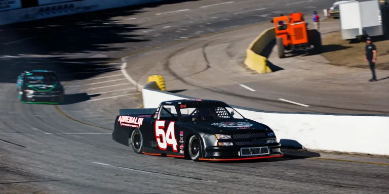 Matthew Laprade in the #54 Adrenalin Powersports Pro Truck on track