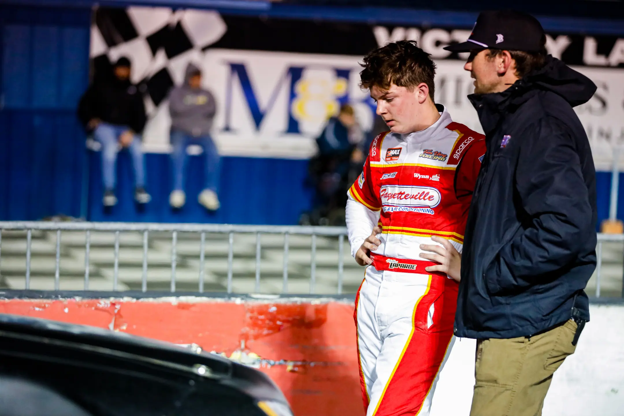 Matthew Laprade in racing suit at the track