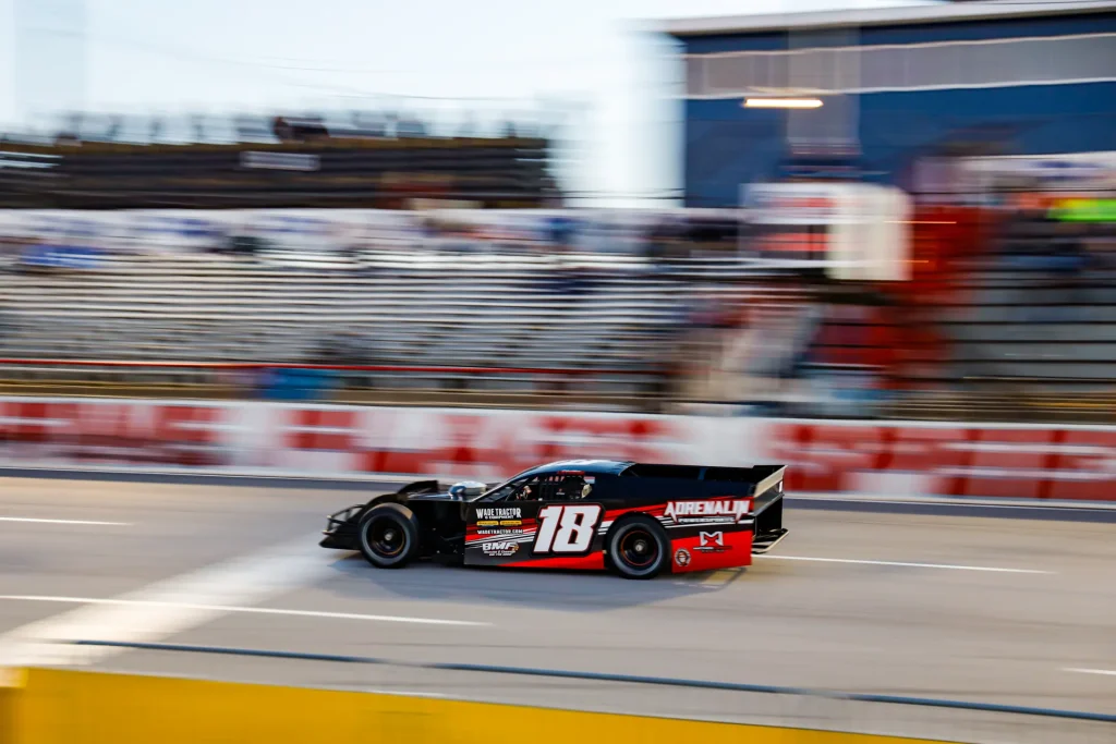 Matthew Laprade in his No. 18 Pro Truck during the Auburndale Speedway 50-lap main